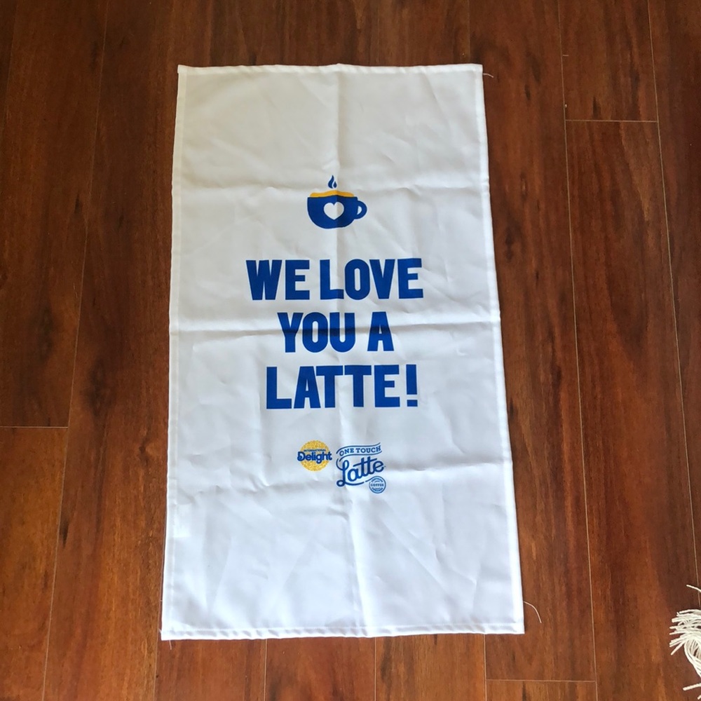 We Love You A Latte Coffee Bar Banner International Delight